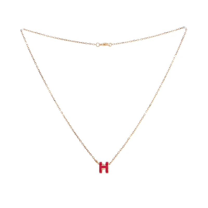 Exclusive Jewelry Sale – Grab Timeless Pieces Now Pop H Pendant Chain Necklace Metal and Enamel Mini Exclusive Jewelry Sale – Grab Timeless Pieces Now Pop H Pendant Chain Necklace Metal and Enamel Mini