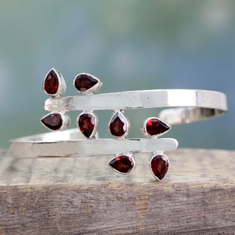 Buy More, Save More On Stunning Jewelry Designs Red Forest Fern Garnet & Silver Cuff Bracelet Buy More, Save More On Stunning Jewelry Designs Red Forest Fern Garnet & Silver Cuff Bracelet