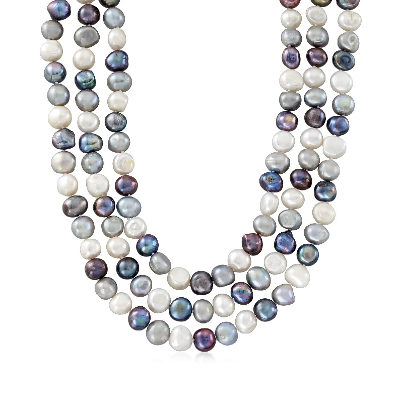 Limited-Time Offer On Elegant Jewelry Pieces Ross-Simons 10-11mm Multicolored Cultured Baroque Pearl Long Endless Necklace With Sterling Silver Shortener Limited-Time Offer On Elegant Jewelry Pieces Ross-Simons 10-11mm Multicolored Cultured Baroque Pearl Long Endless Necklace With Sterling Silver Shortener