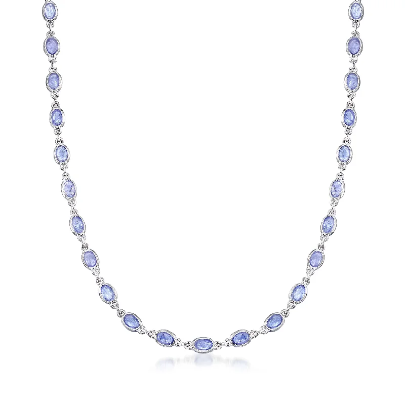 Special Jewelry Deals – Upgrade Your Collection Ross-Simons Tanzanite Station Necklace in Sterling Silver Special Jewelry Deals – Upgrade Your Collection Ross-Simons Tanzanite Station Necklace in Sterling Silver