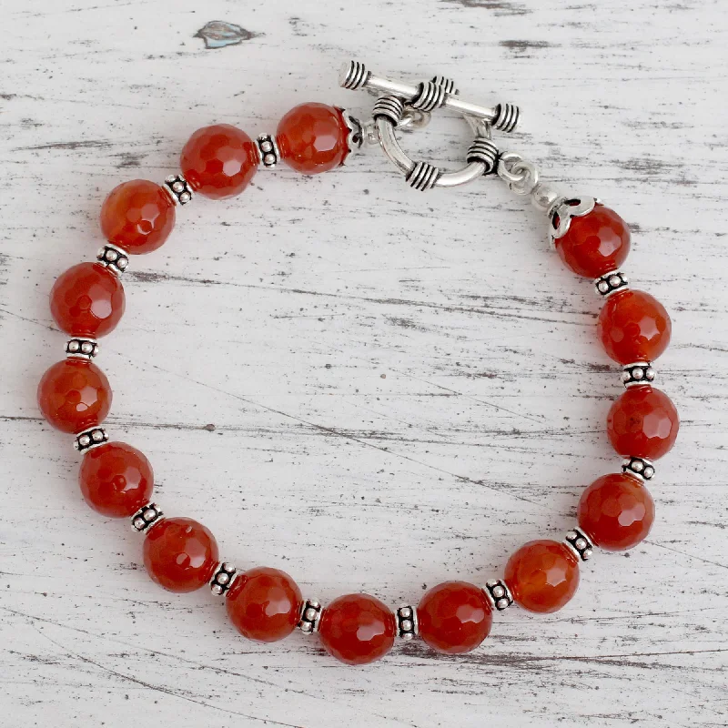 Flash Sale On Stunning Jewelry – Don't Miss Out Royal Glow Carnelian & Silver Beaded Bracelet Flash Sale On Stunning Jewelry – Don't Miss Out Royal Glow Carnelian & Silver Beaded Bracelet