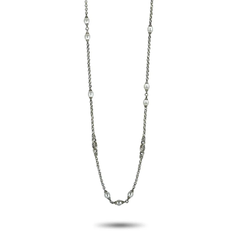 Personalized Jewelry Sale – Unique Pieces At Great Prices Scott Kay Sterling Silver and Pearl Chain Long Necklace Personalized Jewelry Sale – Unique Pieces At Great Prices Scott Kay Sterling Silver and Pearl Chain Long Necklace