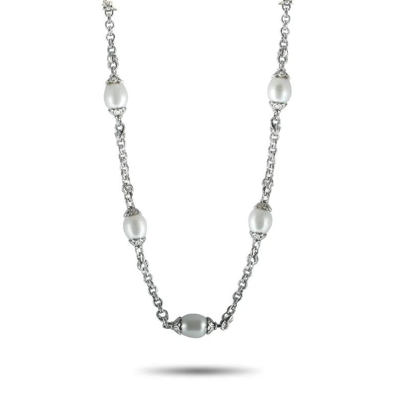 Limited-Stock Jewelry Clearance – Grab Your Favorites Now Scott Kay Sterling Silver and Pearl Chain Necklace Limited-Stock Jewelry Clearance – Grab Your Favorites Now Scott Kay Sterling Silver and Pearl Chain Necklace