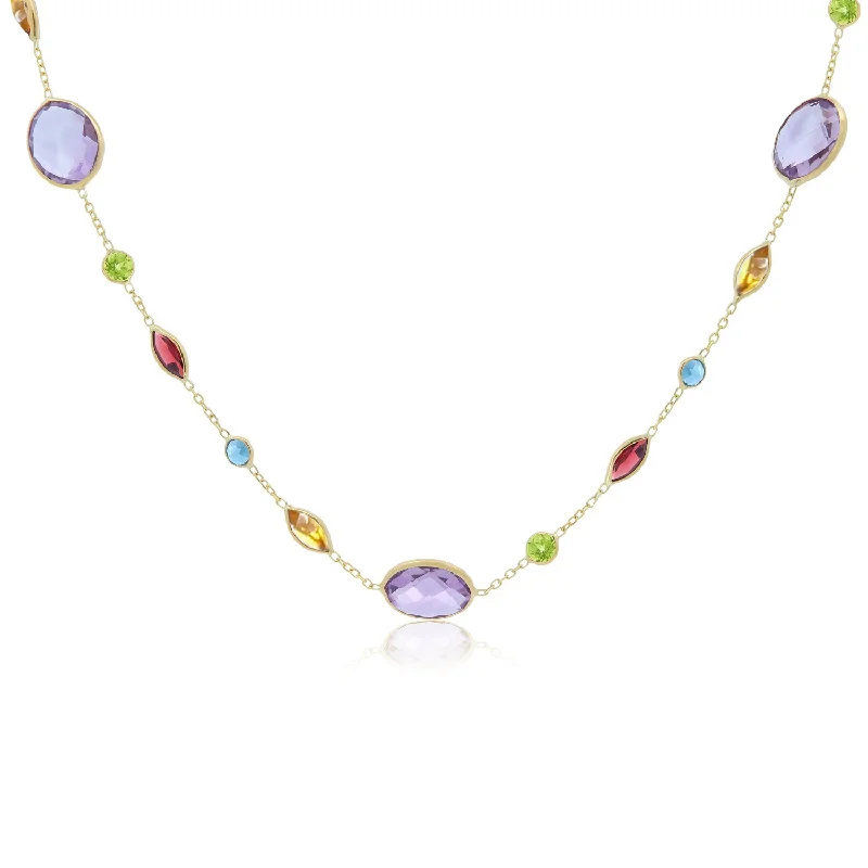 Exclusive Jewelry Offers – Shine For Less Semi Precious Gemstone Necklace