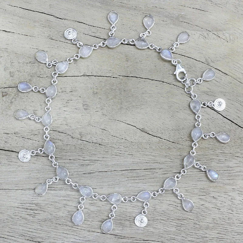 Personalized Jewelry Sale – Unique Pieces At Great Prices Starry Allure Rainbow Moonstone Charm Anklet Personalized Jewelry Sale – Unique Pieces At Great Prices Starry Allure Rainbow Moonstone Charm Anklet