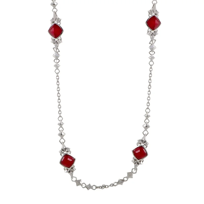 Bestselling Jewelry Now On Sale – Elevate Your Look Stephen Webster Superstud Womens Silver Coral and Quartz Necklace