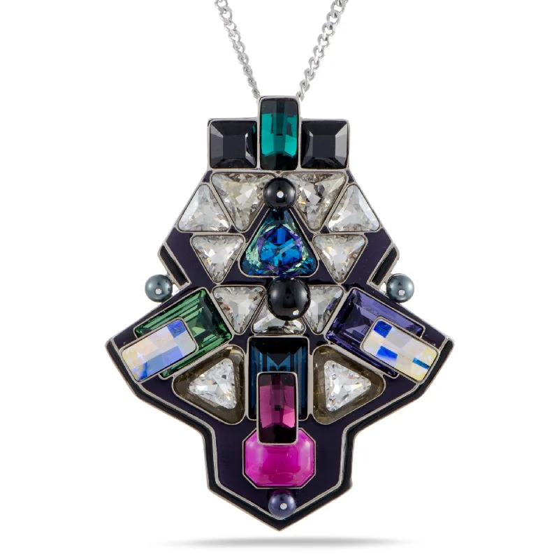 Buy More, Save More On Stunning Jewelry Designs Swarovski Buzz Multicolor Geometric Crystal Pendant Long Chain Necklace Buy More, Save More On Stunning Jewelry Designs Swarovski Buzz Multicolor Geometric Crystal Pendant Long Chain Necklace