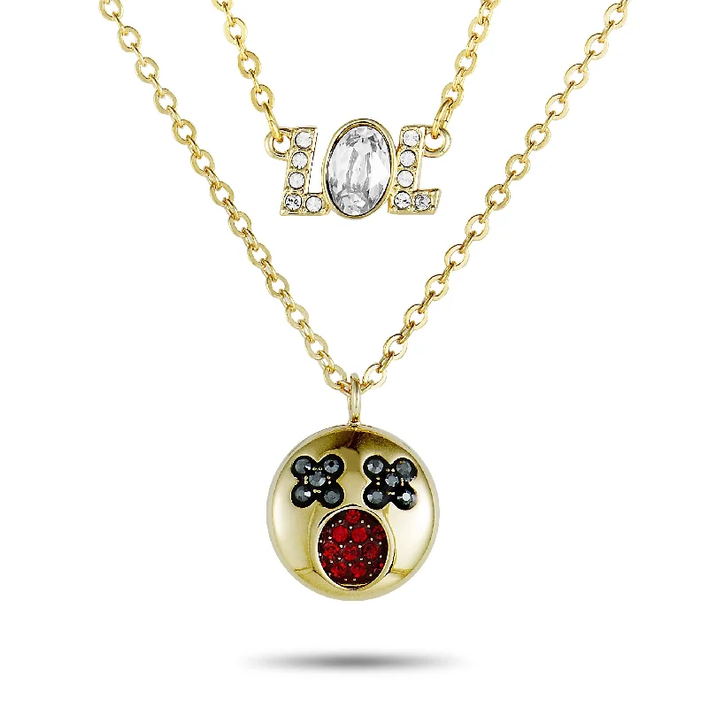 Premium Jewelry At Special Low Prices For A Limited Time Swarovski Humorist Gold-Plated Crystal Pendant Necklace Set