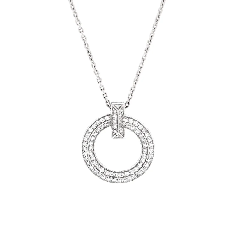 Elegant Jewelry, Affordable Luxury – Shop Now T1 Circle Pendant Necklace 18K White Gold and Diamonds Elegant Jewelry, Affordable Luxury – Shop Now T1 Circle Pendant Necklace 18K White Gold and Diamonds