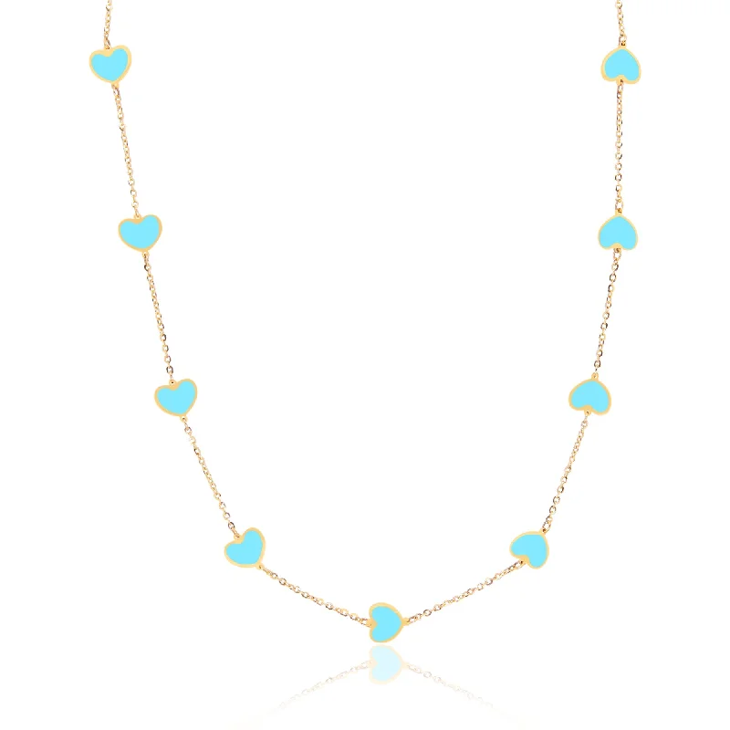 Jewelry Deals That Sparkle – Shop Today Turquoise Heart Station Necklace