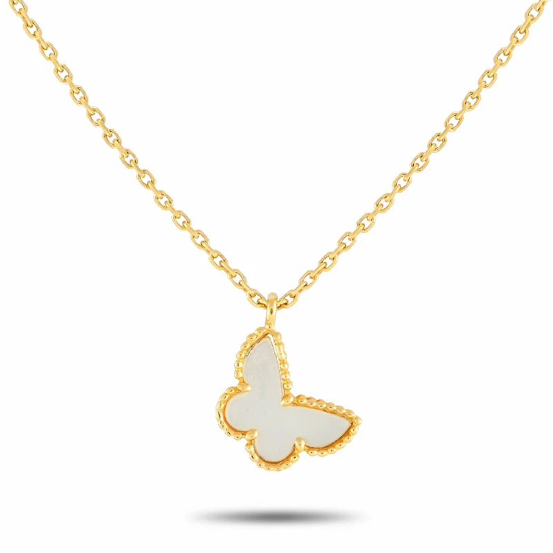 Sparkle For Less – Shop Our Limited-Time Jewelry Deals Van Cleef & Arpels Sweet Butterflies 18K Yellow Gold Alhambra Necklace VC19-110624 Sparkle For Less – Shop Our Limited-Time Jewelry Deals Van Cleef & Arpels Sweet Butterflies 18K Yellow Gold Alhambra Necklace VC19-110624