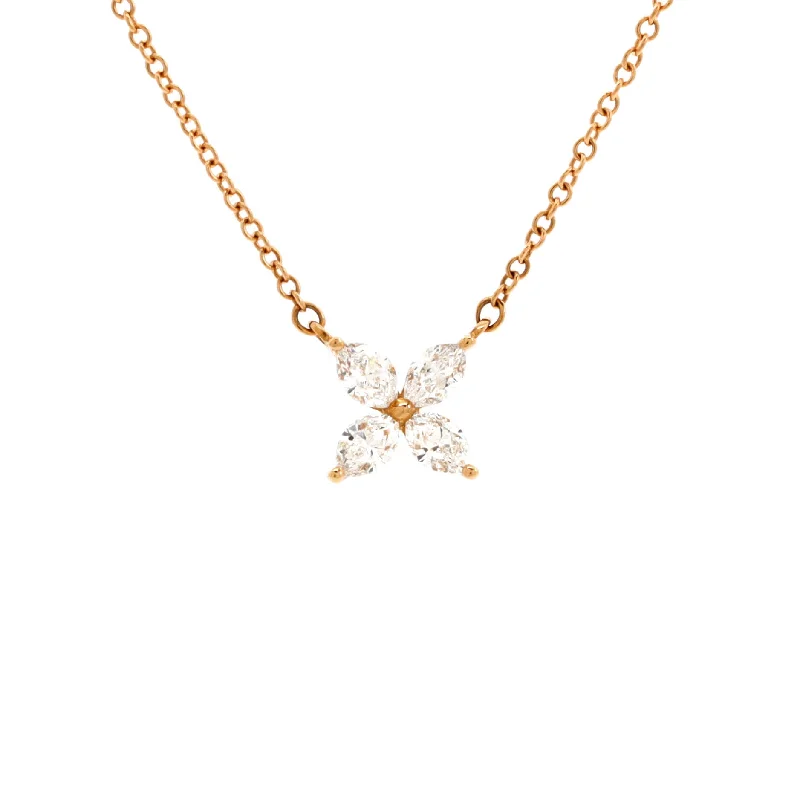 Timeless Elegance Now At Special Discounts Victoria Pendant Necklace 18K Rose Gold with Diamonds Small Timeless Elegance Now At Special Discounts Victoria Pendant Necklace 18K Rose Gold with Diamonds Small