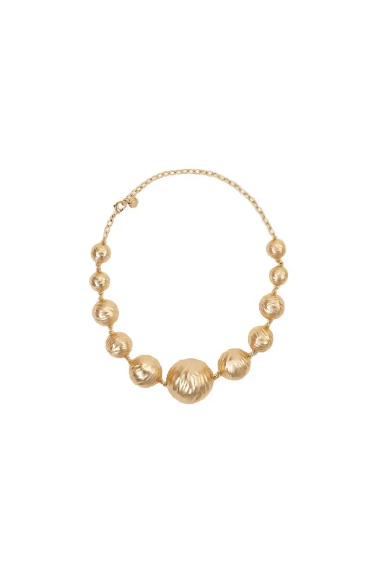 Eco-Friendly Sustainable Jewelry For Conscious Buyers Women's Bijan Choker In Brushed Brass Eco-Friendly Sustainable Jewelry For Conscious Buyers Women's Bijan Choker In Brushed Brass