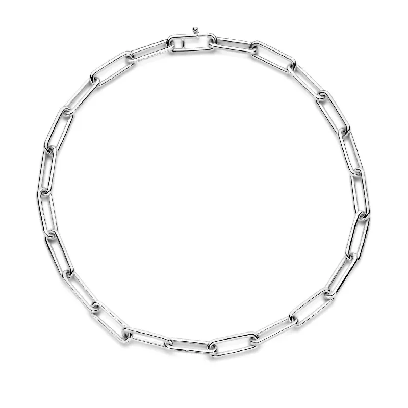 Clearance Sale On High-End Jewelry Collections Women's Paperclip Medium Necklace In Silver Clearance Sale On High-End Jewelry Collections Women's Paperclip Medium Necklace In Silver