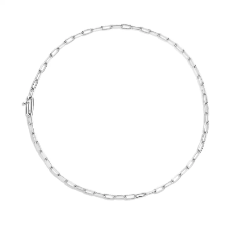 Shop Elegant Jewelry At Unbeatable Prices Women's Paperclip Necklace In Silver