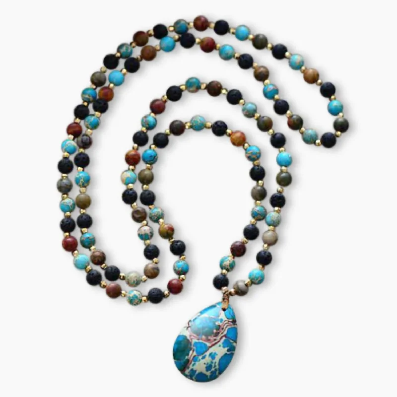 Luxury Jewelry Now At Special Promotional Rates Women's Water Drop Labradorite & Onyx Pendant Necklace In Multicolor Luxury Jewelry Now At Special Promotional Rates Women's Water Drop Labradorite & Onyx Pendant Necklace In Multicolor
