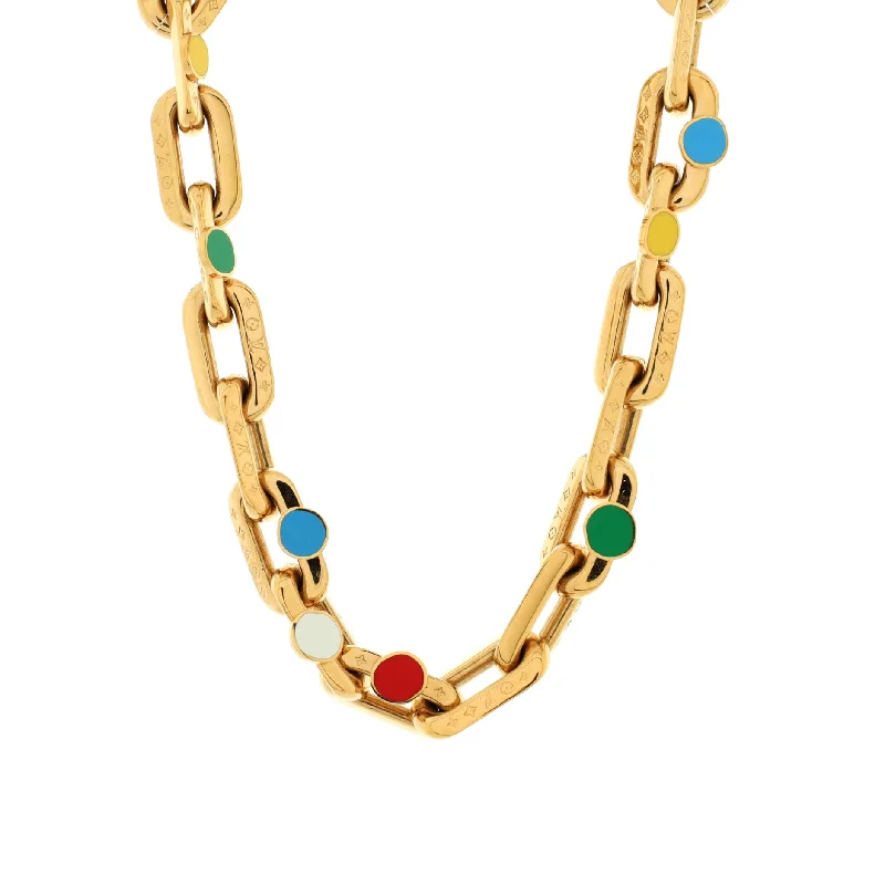 Don't Miss These Dazzling Jewelry Discounts x YK LV Edge Painted Dots Necklace Metal with Enamel Don't Miss These Dazzling Jewelry Discounts x YK LV Edge Painted Dots Necklace Metal with Enamel