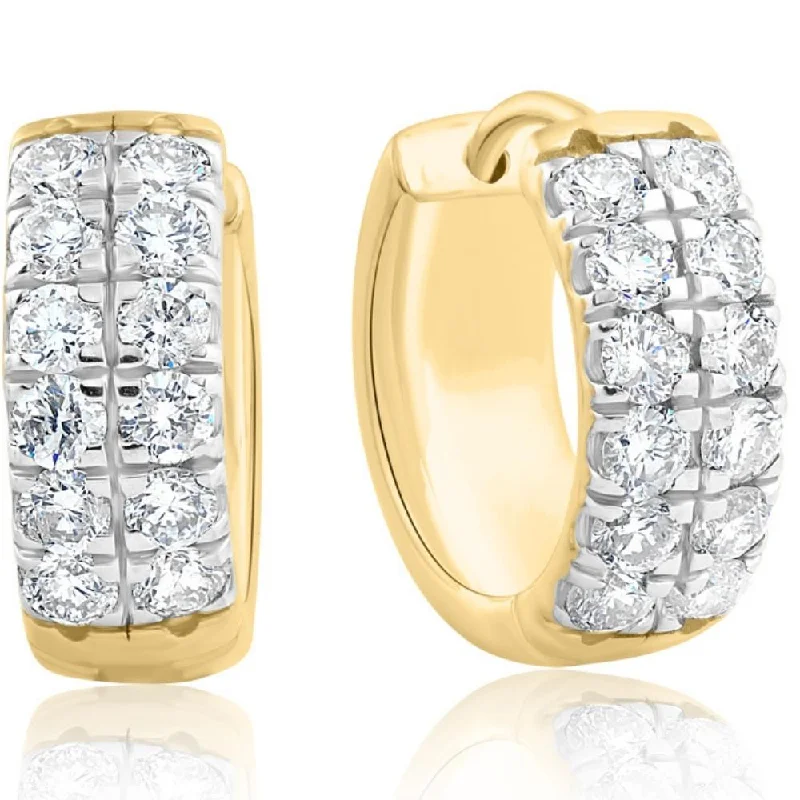 Best Jewelry Deals – Premium Quality At Exclusive Discounts 1 1/4Ct Diamond Hoops in Yellow Gold Lab Grown 14.55mm Tall Best Jewelry Deals – Premium Quality At Exclusive Discounts 1 1/4Ct Diamond Hoops in Yellow Gold Lab Grown 14.55mm Tall