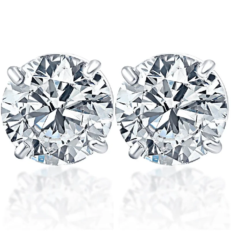 Jewelry Sale Alert – Shop Timeless Elegance Today 1 3/4Ct TW Diamond Studs 14k White Gold Lab Grown