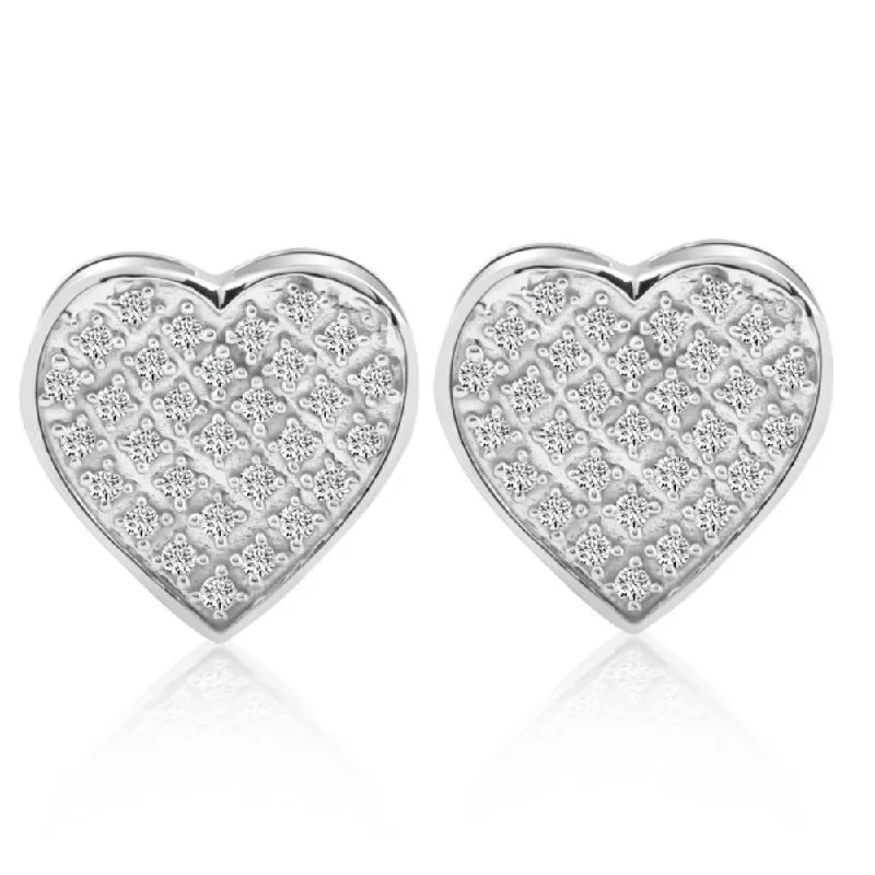 Personalized Jewelry Sale – Unique Gifts At Low Prices 1/4 Ct Diamond Heart Studs Screw Back Earrings White or Yellow Gold 10.5mm Wide Personalized Jewelry Sale – Unique Gifts At Low Prices 1/4 Ct Diamond Heart Studs Screw Back Earrings White or Yellow Gold 10.5mm Wide