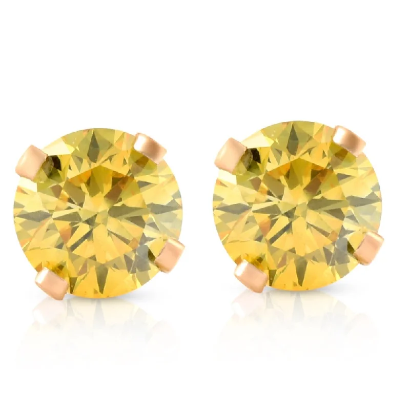 Sparkle More For Less – Jewelry Sale Happening Now 1/4 Ct T.W. Fancy Canary Yellow Lab Diamond Studs 14K Yellow Gold Lab Grown Sparkle More For Less – Jewelry Sale Happening Now 1/4 Ct T.W. Fancy Canary Yellow Lab Diamond Studs 14K Yellow Gold Lab Grown