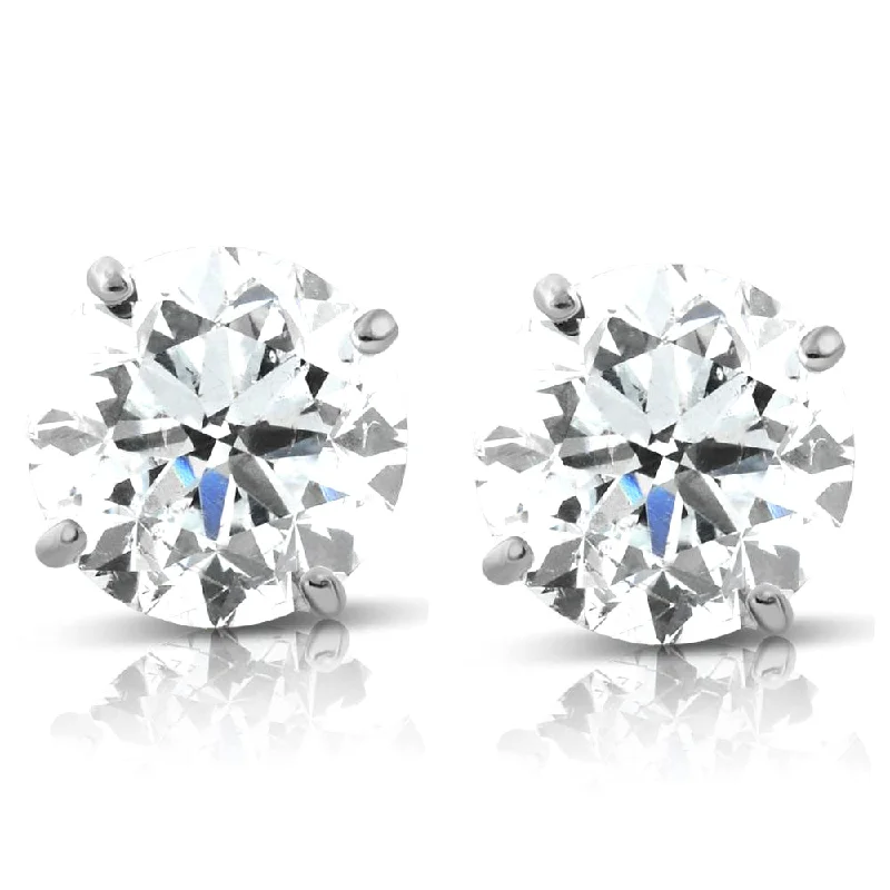 Elegant Jewelry Styles At Budget-Friendly Prices 1.70 cttw 14K White Round Cut Studs Earrings Screw Back Elegant Jewelry Styles At Budget-Friendly Prices 1.70 cttw 14K White Round Cut Studs Earrings Screw Back