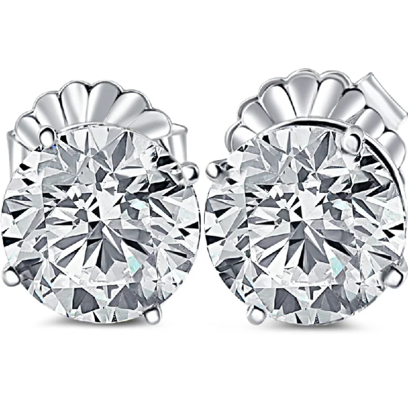 Exclusive Online Jewelry Sale – Don't Wait 12Ct Certified Lab Grown Diamond Studs in 14k White Gold Exclusive Online Jewelry Sale – Don't Wait 12Ct Certified Lab Grown Diamond Studs in 14k White Gold