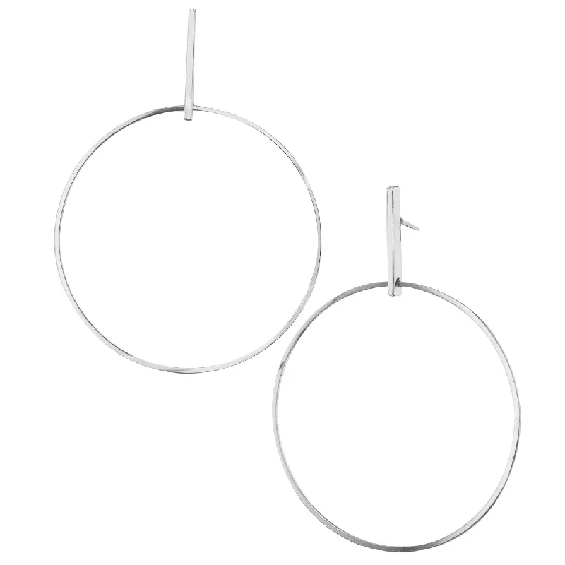 Bold And Beautiful Jewelry Now At Irresistible Prices 14K Rhodiumplated 3" Drop Earring Bold And Beautiful Jewelry Now At Irresistible Prices 14K Rhodiumplated 3" Drop Earring