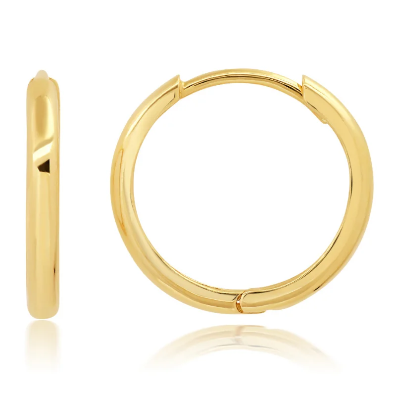 Elegant Jewelry At Unbeatable Offers – Shop Before It's Gone 14K Yellow Gold 16mm Domed Style Huggie Hoop Earrings with Hidden Post Hinged Closure Elegant Jewelry At Unbeatable Offers – Shop Before It's Gone 14K Yellow Gold 16mm Domed Style Huggie Hoop Earrings with Hidden Post Hinged Closure