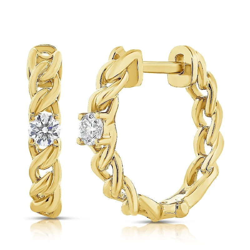 Your Dream Jewelry At Dream Prices 14k YG 1.92GR HUGGIE EARRINGS WITH 2 ROUND DIAMONDS 0.12C Your Dream Jewelry At Dream Prices 14k YG 1.92GR HUGGIE EARRINGS WITH 2 ROUND DIAMONDS 0.12C