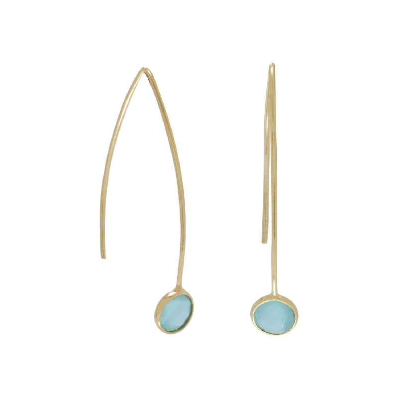 Limited-Stock Jewelry Sale – Once It's Gone, It's Gone 18k Gold Sea Green Quartz Drop Earrings Limited-Stock Jewelry Sale – Once It's Gone, It's Gone 18k Gold Sea Green Quartz Drop Earrings