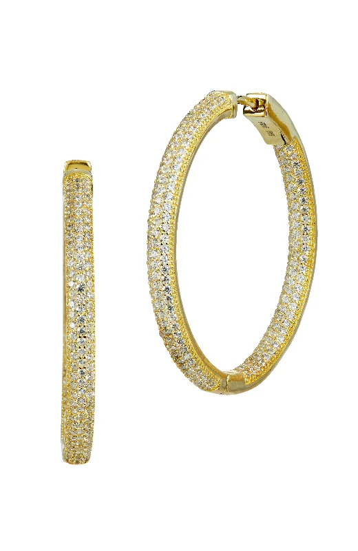Best Jewelry Sale – Shop Exclusive Designs Now 18k Gold Vermeil 1.5" inside out hoop earring Best Jewelry Sale – Shop Exclusive Designs Now 18k Gold Vermeil 1.5" inside out hoop earring