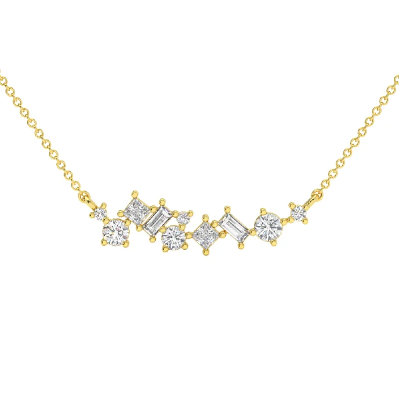 Shop Fine Jewelry With Exclusive Savings 1Ct TW Diamond Mixed Fancy Shape Designer Necklace 14k Gold Lab Grown Pendant Shop Fine Jewelry With Exclusive Savings 1Ct TW Diamond Mixed Fancy Shape Designer Necklace 14k Gold Lab Grown Pendant
