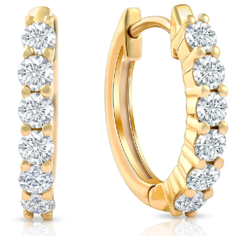 Sparkle For Less – Shop Our Limited-Time Jewelry Deals 3/4 Ct TW Diamond Hoops Women's Earrings in White or Yellow Gold 15mm tall Sparkle For Less – Shop Our Limited-Time Jewelry Deals 3/4 Ct TW Diamond Hoops Women's Earrings in White or Yellow Gold 15mm tall