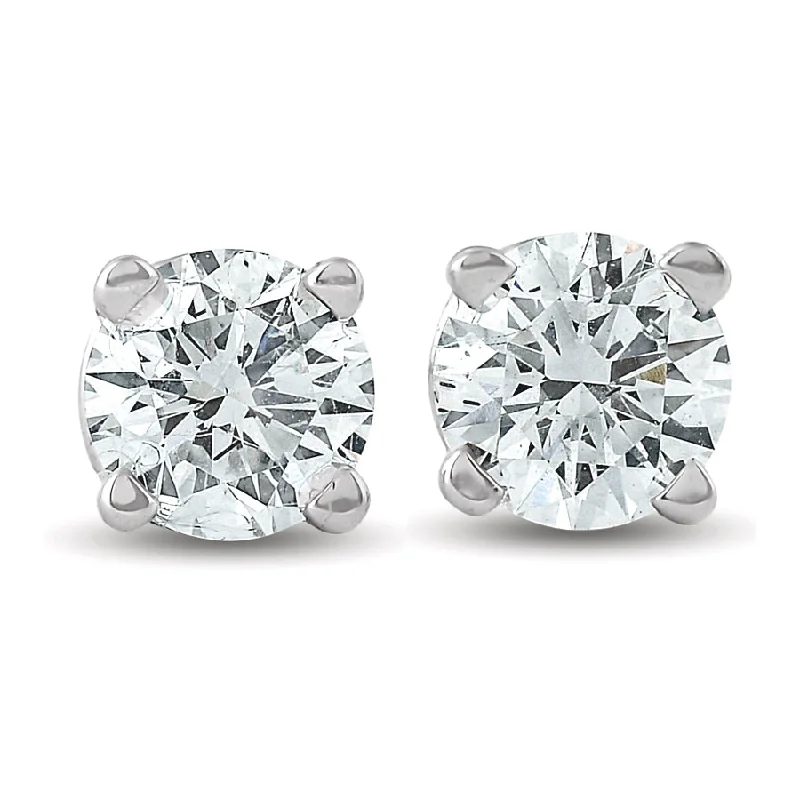 Affordable Elegance – Special Jewelry Sale Now Live 3/8 Ct TDW 14k White Gold Lab Created Diamond Studs Screw Back Earrings
