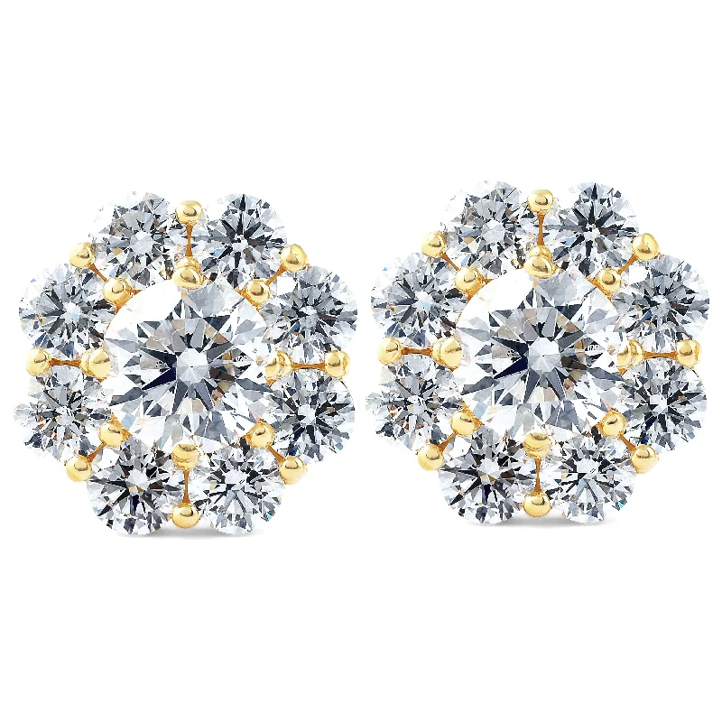 Shop Elegant Jewelry At Unbeatable Prices 3Ct Diamond Halo Studs 14k Yellow Gold EX3 Lab Grown Shop Elegant Jewelry At Unbeatable Prices 3Ct Diamond Halo Studs 14k Yellow Gold EX3 Lab Grown