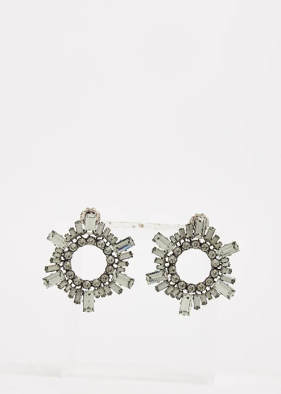 Once-A-Year Jewelry Sale – Grab Your Favorites Now Amina Muaddi Begum Earrings in White Crystal and Silver Metal Once-A-Year Jewelry Sale – Grab Your Favorites Now Amina Muaddi Begum Earrings in White Crystal and Silver Metal