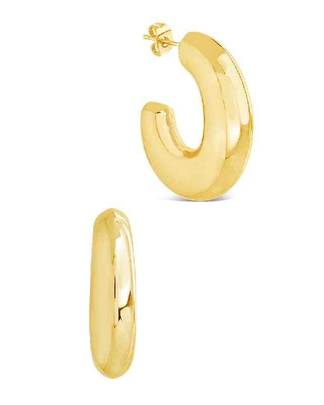 Grab Exquisite Jewelry At The Lowest Prices Avril Hoop Earrings - Gold