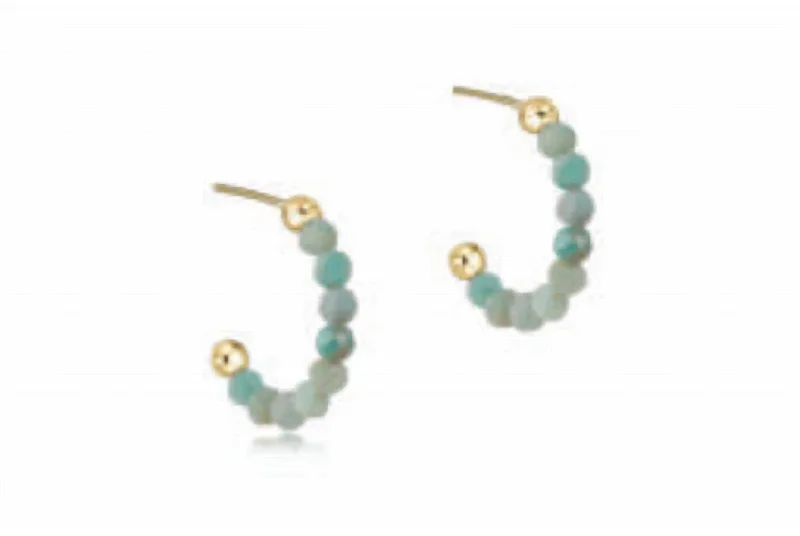 Flash Sale On Stunning Jewelry – Don't Miss Out Beaded Gemstone 1" Post Hoop Earrings In Amazonite Flash Sale On Stunning Jewelry – Don't Miss Out Beaded Gemstone 1" Post Hoop Earrings In Amazonite