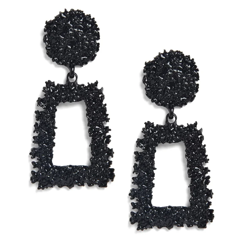 Shop Trending Jewelry With Exclusive Savings Black Raffia Designer Earrings
