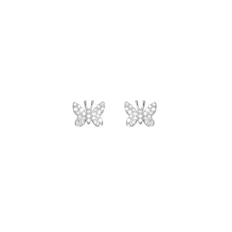 Shop Signature Jewelry Styles At Exclusive Prices Butterfly Diamond Earrings In Silver Shop Signature Jewelry Styles At Exclusive Prices Butterfly Diamond Earrings In Silver