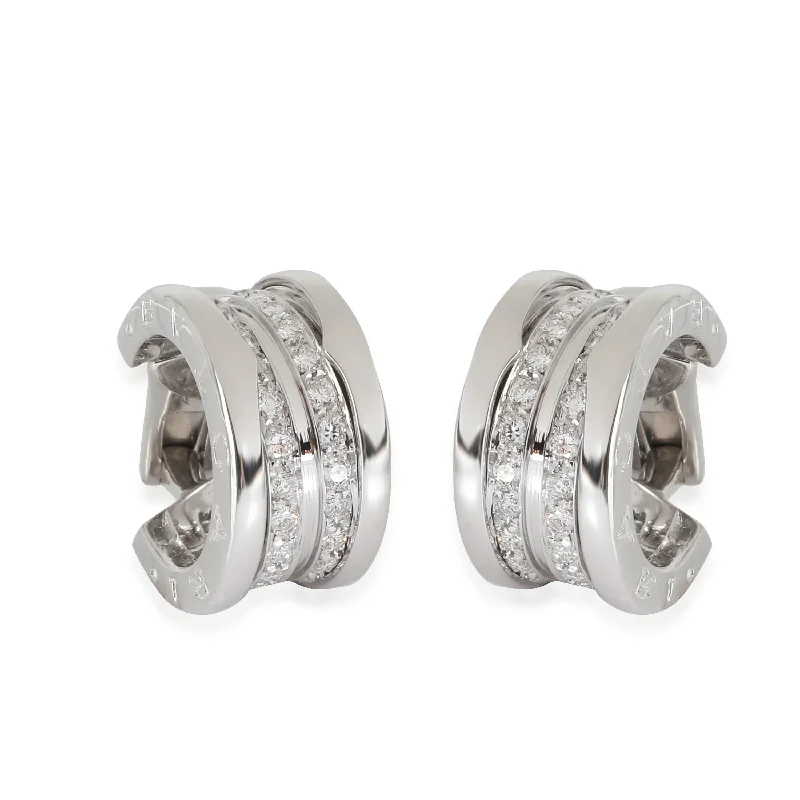 Premium Diamond Jewelry For Unforgettable Moments BVLGARI B.zero1 Hoop Earring in 18K White Gold 1.08 CTW Premium Diamond Jewelry For Unforgettable Moments BVLGARI B.zero1 Hoop Earring in 18K White Gold 1.08 CTW