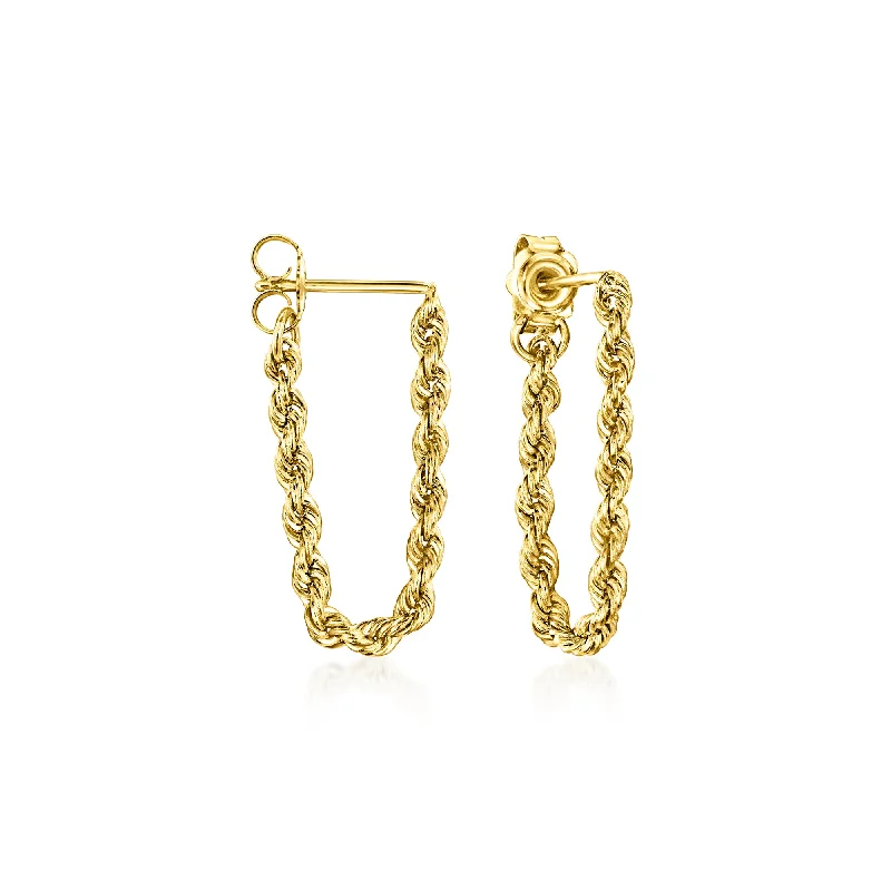 Once-A-Year Jewelry Sale – Grab Your Favorites Now Canaria 10kt Yellow Gold Rope-Chain Drop Earrings Once-A-Year Jewelry Sale – Grab Your Favorites Now Canaria 10kt Yellow Gold Rope-Chain Drop Earrings