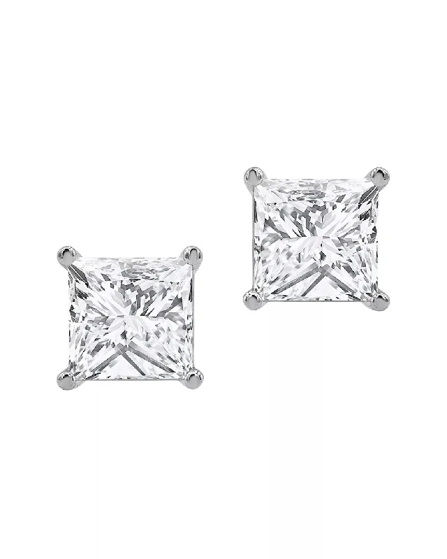 Handcrafted Beauty At Affordable Prices Exquisite 4 Carat Princess Cut Lab-Grown Diamond Studs Handcrafted Beauty At Affordable Prices Exquisite 4 Carat Princess Cut Lab-Grown Diamond Studs