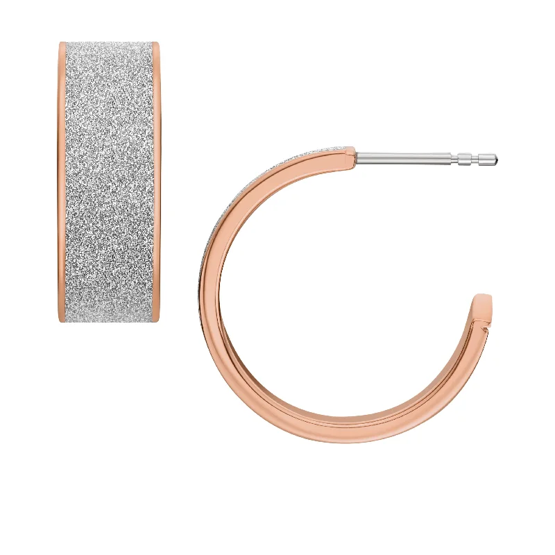 Romantic Heart-Shaped Jewelry For Special Gifts Fossil Women's Hazel Hexagon Glitz Paper Hoop Earrings Romantic Heart-Shaped Jewelry For Special Gifts Fossil Women's Hazel Hexagon Glitz Paper Hoop Earrings