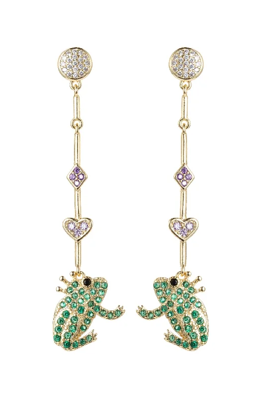 Sparkle More For Less – Jewelry Sale Happening Now Frog Prince Earrings