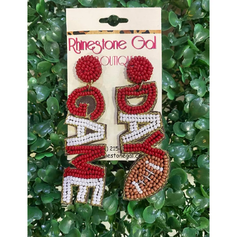 Best Jewelry Sale – Shop Exclusive Designs Now Game Day Seed Bead Football Earrings In Burgundy/white Best Jewelry Sale – Shop Exclusive Designs Now Game Day Seed Bead Football Earrings In Burgundy/white
