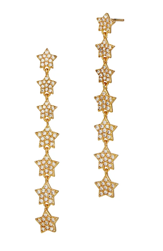 Fashion-Forward Jewelry At Exclusive Discounts Gold Pl CZ Star earrings