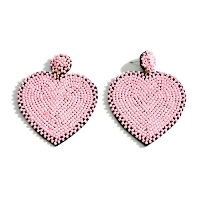 Timeless Beauty, Unbeatable Deals – Jewelry Sale On Heart Seed Bead Earrings In Light Pink Timeless Beauty, Unbeatable Deals – Jewelry Sale On Heart Seed Bead Earrings In Light Pink