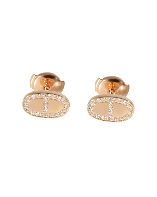 Bohemian-Inspired Jewelry For Free-Spirited Fashion Hermès Chaine d'Ancre Contour Earrings in 18k Rose Gold 0.18 CTW Bohemian-Inspired Jewelry For Free-Spirited Fashion Hermès Chaine d'Ancre Contour Earrings in 18k Rose Gold 0.18 CTW